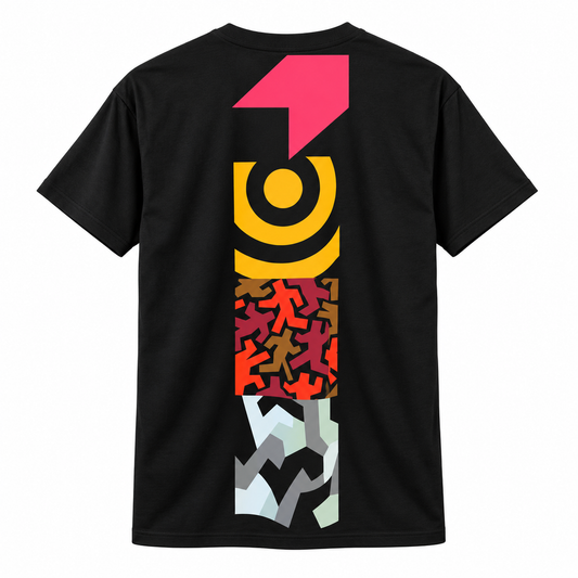 Storm Stacey Pattern Back T-Shirt | Black & White | Unisex