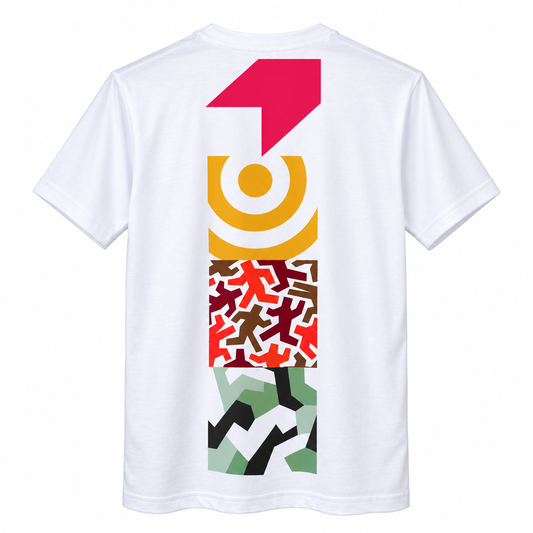 Storm Stacey Pattern Back T-Shirt | Black & White | Unisex